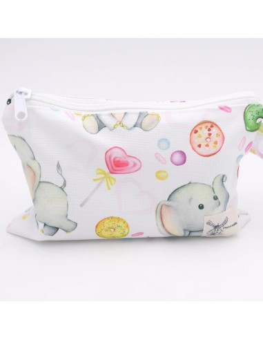 Wetbag 'Elefantenfreunde' – Die Nasstasche mit Elefanten-Motiv - Stoffstruktur und Material