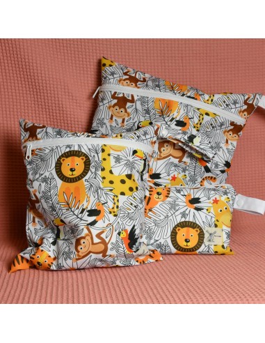 Wetbag 'Dschungeltiere' – Die Nasstasche mit Safari-Motiv - Verarbeitung im Detail