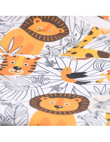 Wetbag 'Dschungeltiere' – Die Nasstasche mit Safari-Motiv - Stoffstruktur und Material