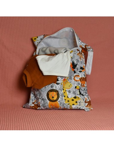 Wetbag 'Dschungeltiere' – Die Nasstasche mit Safari-Motiv - Handgemacht in Bayern