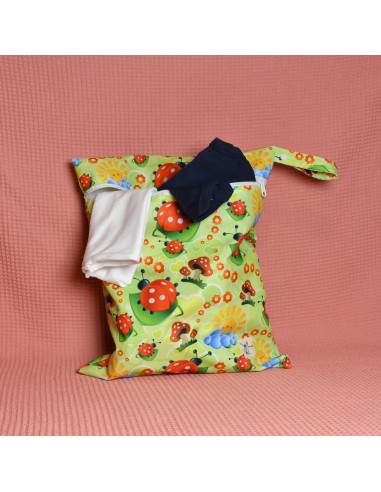 Wetbag 'Marienkäferglück' – Die Nasstasche mit Marienkäfern - Farbwirkung