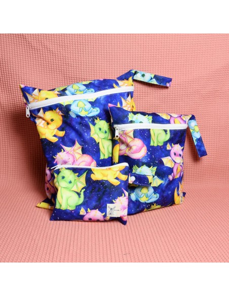 Wetbag 'Drachenhimmel' – Die Nasstasche mit Drachen-Motiv - Verarbeitung im Detail
