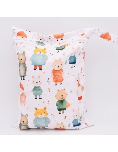 Wetbag 'Gut Gekleidet' – Die Nasstasche mit Tiermotiven - Rückansicht