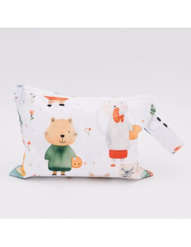 Wetbag 'Gut Gekleidet' – Die Nasstasche mit Tiermotiven - Seitenansicht