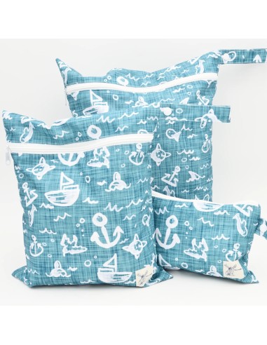 Wetbag 'AHOY, kleiner Matrose' – Die maritime Nasstasche - Stoffstruktur und Material