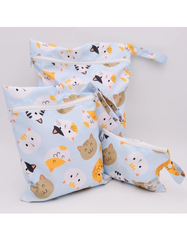 Wetbag 'Miez Mauz' – Die Nasstasche mit Katzen-Motiv - Rückansicht