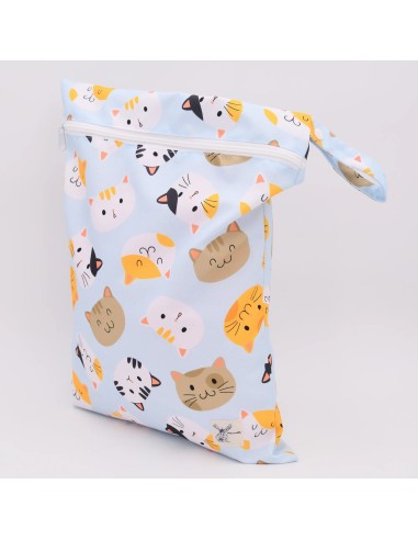 Wetbag 'Miez Mauz' – Die Nasstasche mit Katzen-Motiv - Praktisch im Alltag
