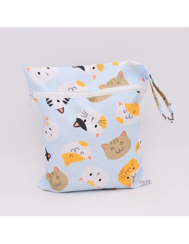 Wetbag 'Miez Mauz' – Die Nasstasche mit Katzen-Motiv - Nahaufnahme