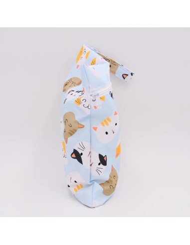Wetbag 'Miez Mauz' – Die Nasstasche mit Katzen-Motiv - Seitenansicht