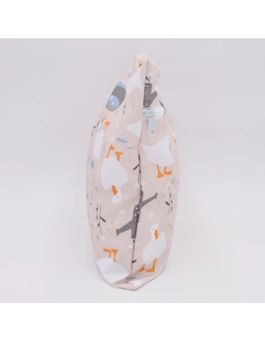 Wetbag 'Gänsewiese' – Die Nasstasche mit Gänse-Motiv - Handgemacht in Bayern