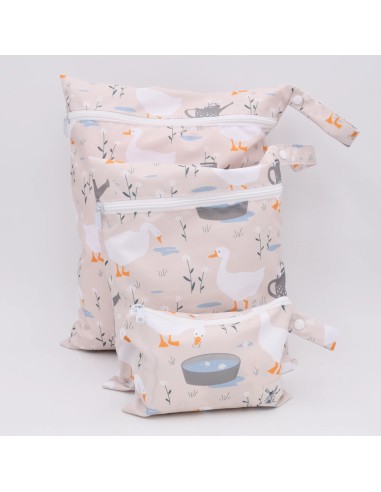 Wetbag 'Gänsewiese' – Die Nasstasche mit Gänse-Motiv - Design-Elemente
