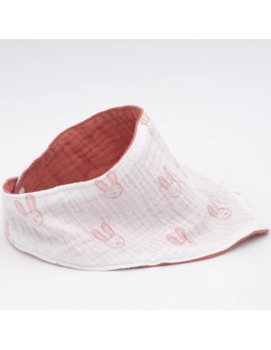 Wendehalstuch 'Hasen & Rot' | 2-in-1 Design, personalisierbar - Verarbeitung im Detail