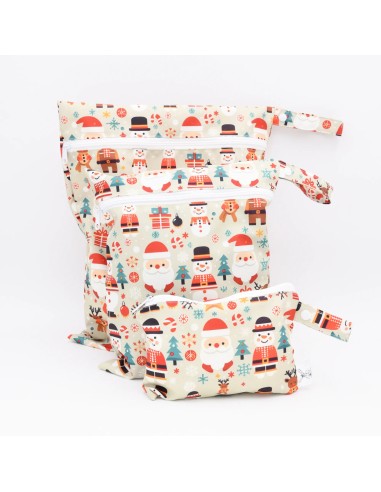 Wetbag 'Weihnachts-Wunderland' | Die festliche Nasstasche - Verarbeitung im Detail