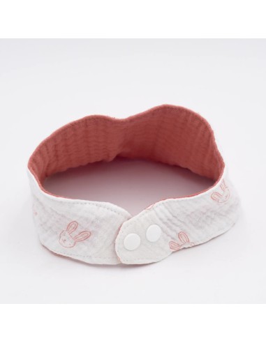 Wendehalstuch 'Hasen & Rot' | 2-in-1 Design, personalisierbar - Rückansicht