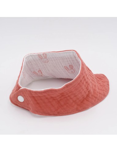 Wendehalstuch 'Hasen & Rot' | 2-in-1 Design, personalisierbar - Weitere Perspektive