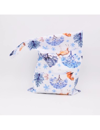 Wetbag 'Winterzauber' | Nasstasche mit Winterlandschaft - Weitere Perspektive