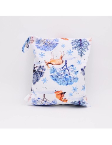 Wetbag 'Winterzauber' | Nasstasche mit Winterlandschaft - Farbwirkung