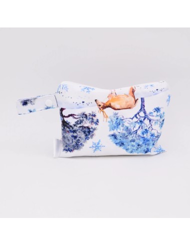 Wetbag 'Winterzauber' | Nasstasche mit Winterlandschaft - Design-Elemente