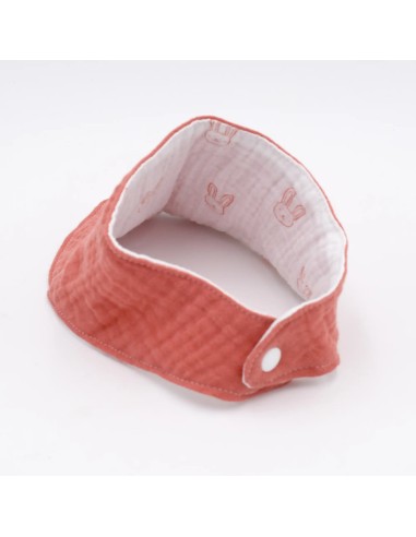 Wendehalstuch 'Hasen & Rot' | 2-in-1 Design, personalisierbar - Handgemacht in Bayern