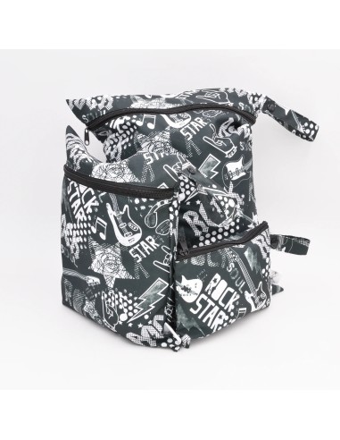 Wetbag 'kleiner Rockstar' | Die Nasstasche für Rocker - Rückansicht