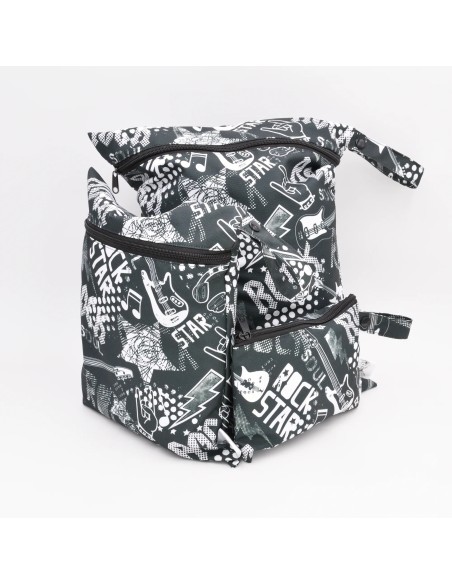 Wetbag 'kleiner Rockstar' | Die Nasstasche für Rocker - Rückansicht