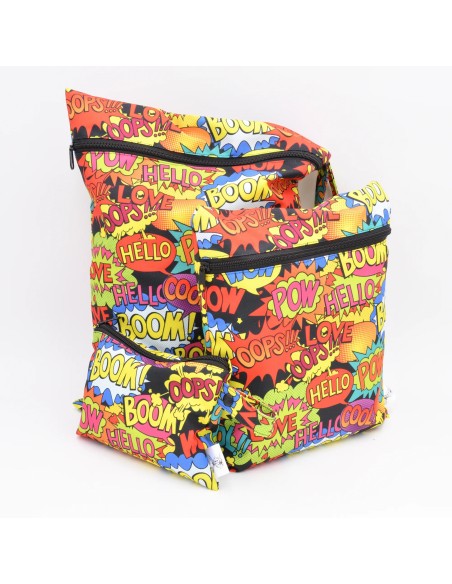 Wetbag 'kleiner Superheld' | Die Nasstasche für wahre Helden - Stoffstruktur und Material