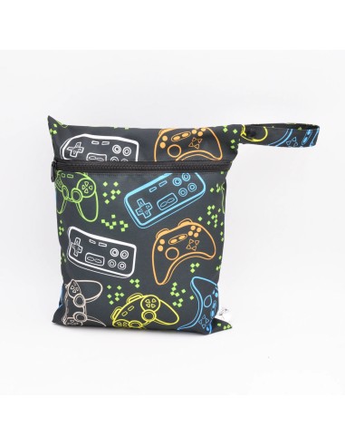 Wetbag 'Joypad' | Nasstasche im bunten Retro-Controller-Design - Handgemacht in Bayern