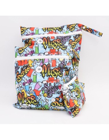 Wetbag "Urban Artist" | Die Nasstasche im coolen Graffiti-Style - Verarbeitung im Detail