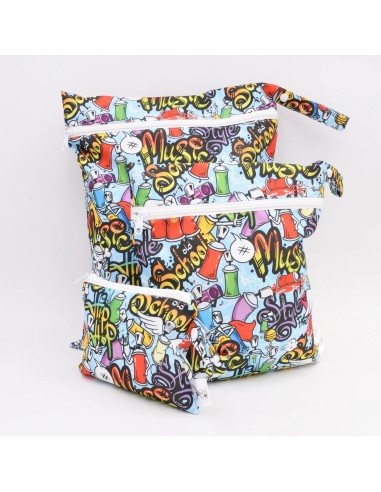 Wetbag "Urban Artist" | Die Nasstasche im coolen Graffiti-Style - Stoffstruktur und Material
