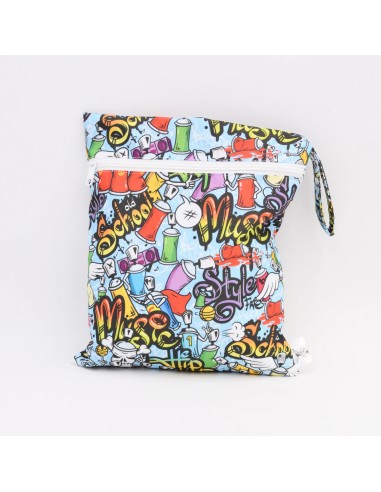 Wetbag "Urban Artist" | Die Nasstasche im coolen Graffiti-Style - Nahaufnahme