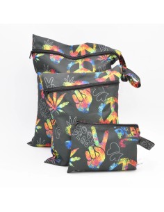 Wetbag "Good Vibes" | Die Nasstasche im bunten Peace-Style