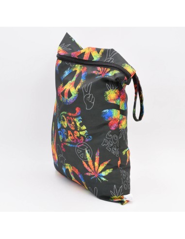 Wetbag "Good Vibes" | Die Nasstasche im bunten Peace-Style - Praktisch im Alltag