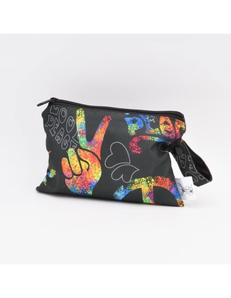 Wetbag "Good Vibes" | Die Nasstasche im bunten Peace-Style - Farbwirkung