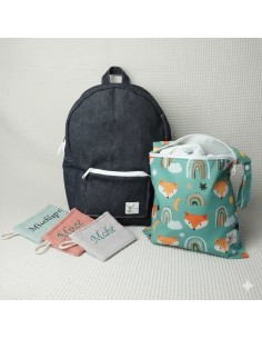 Geschenkset "Abenteuer-Starter" – Rucksack, Wetbag & Waschlappen
