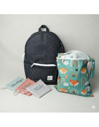 Geschenkset "Abenteuer-Starter" – Rucksack, Wetbag & Waschlappen