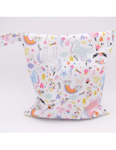 Geschenkset "Einhorn-Wunder" – Turnbeutel, Wetbag & Halstuch 2