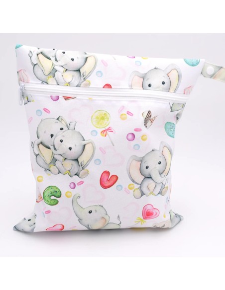 Geschenkset "Kleines Wunder" – Wetbag, Windeltasche & Wendehalstuch - Verarbeitung im Detail
