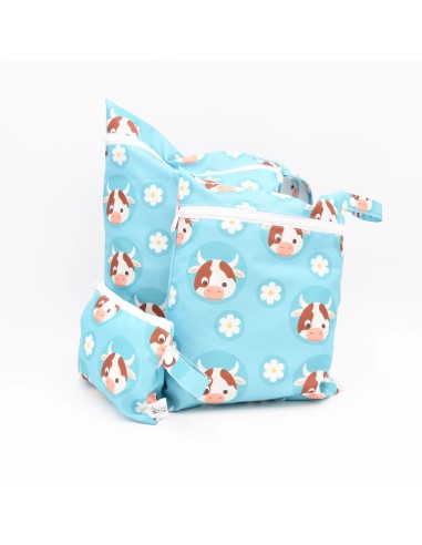 Wetbag "Alm-Glück" | Die Nasstasche mit süßem Kuh-Design