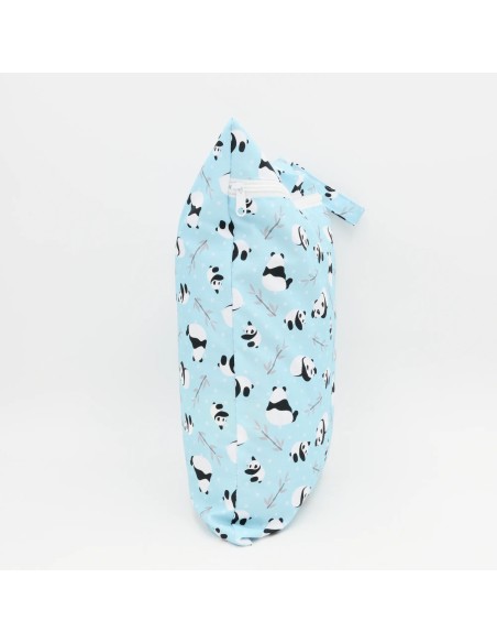 Wetbag "Panda-Pause" | Die Nasstasche mit putzigem Panda-Design - Rückansicht