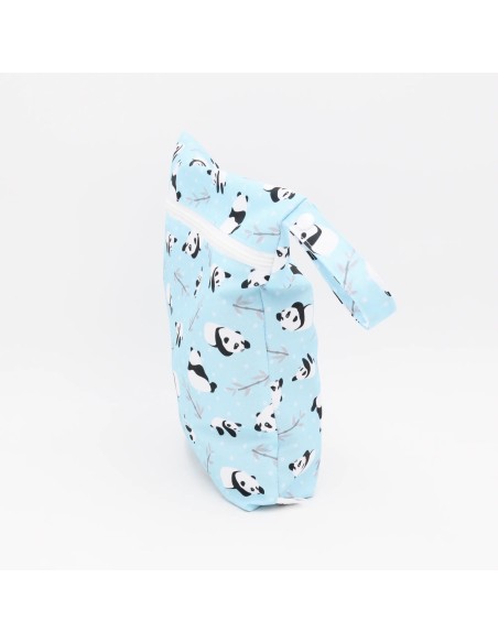 Wetbag "Panda-Pause" | Die Nasstasche mit putzigem Panda-Design - Handgemacht in Bayern