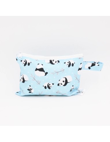 Wetbag "Panda-Pause" | Die Nasstasche mit putzigem Panda-Design - Seitenansicht