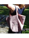 Personalisierte Waffel-Umhängetasche "Altrosa" | Mommy Bag