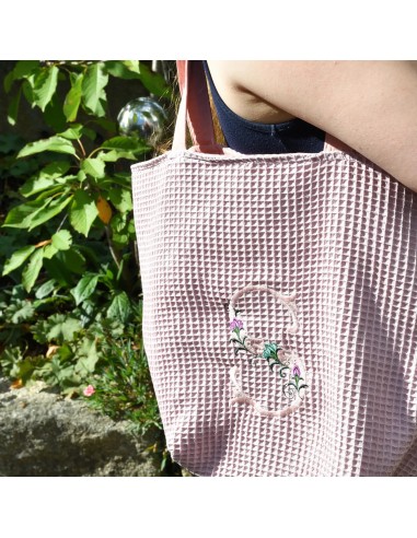 Personalisierte Waffel-Umhängetasche "Altrosa" | Mommy Bag - Praktisch im Alltag