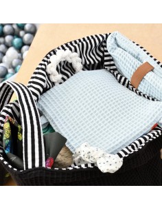 Personalisierte Waffel-Umhängetasche "Schwarz" | Mommy Bag 2