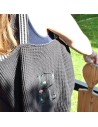 Personalisierte Waffel-Umhängetasche "Schwarz" | Mommy Bag