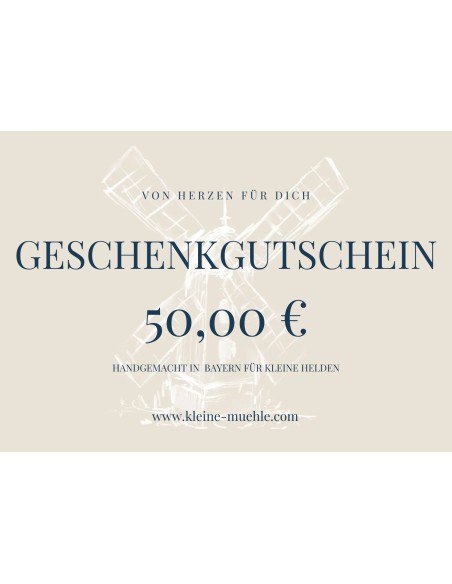 Digitaler Geschenkgutschein 50,00 € | kleine mühle