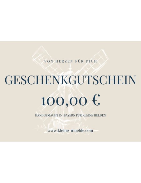 Digitaler Geschenkgutschein 100,00 € | kleine mühle