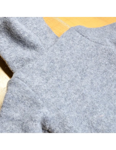 Wollwalk Overall "Gute Nacht" (Grau) mit süßen Baumwollfutter - Farbwirkung