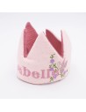 Geburtstagskrone "Schmetterling" (Rosa) | personalisierbar mit Namen