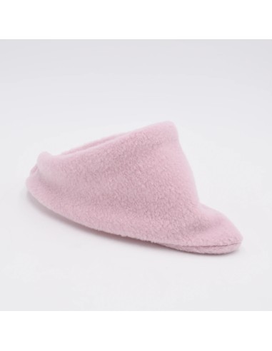 Wärmendes Fleece-Halstuch in Hellrosa | personalisierbar - Rückansicht